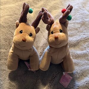 Precious Moments Tender Tails Christmas Reindeers